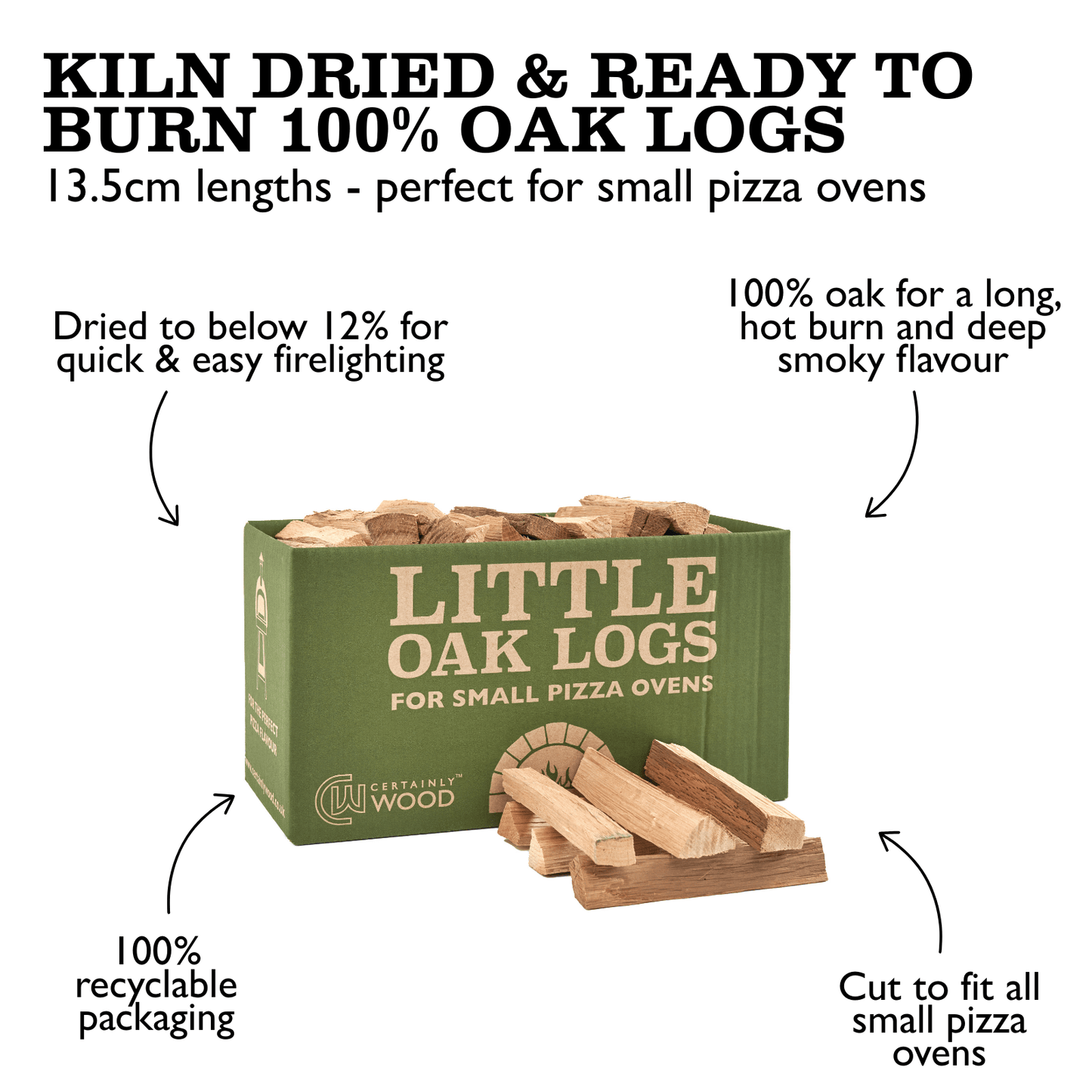 Oak Pizza Logs A