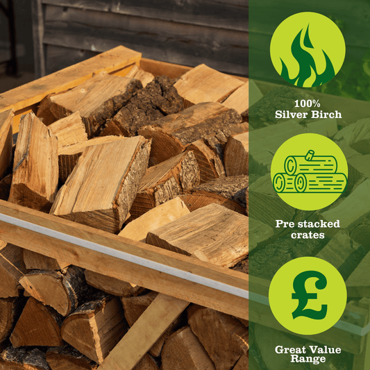 kiln dried birch firewood crate benefits