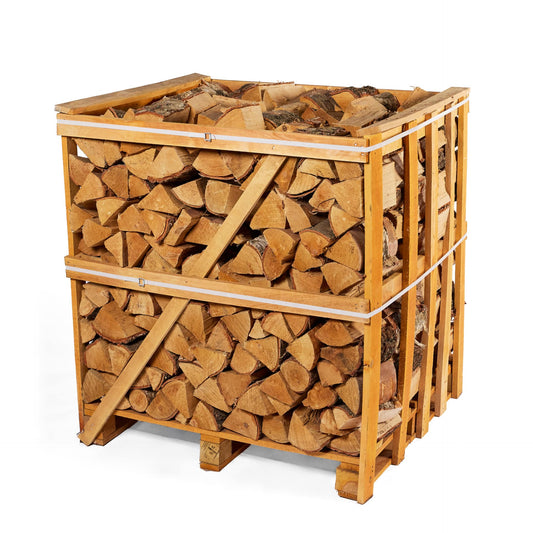 kiln dried birch firewood medium crate