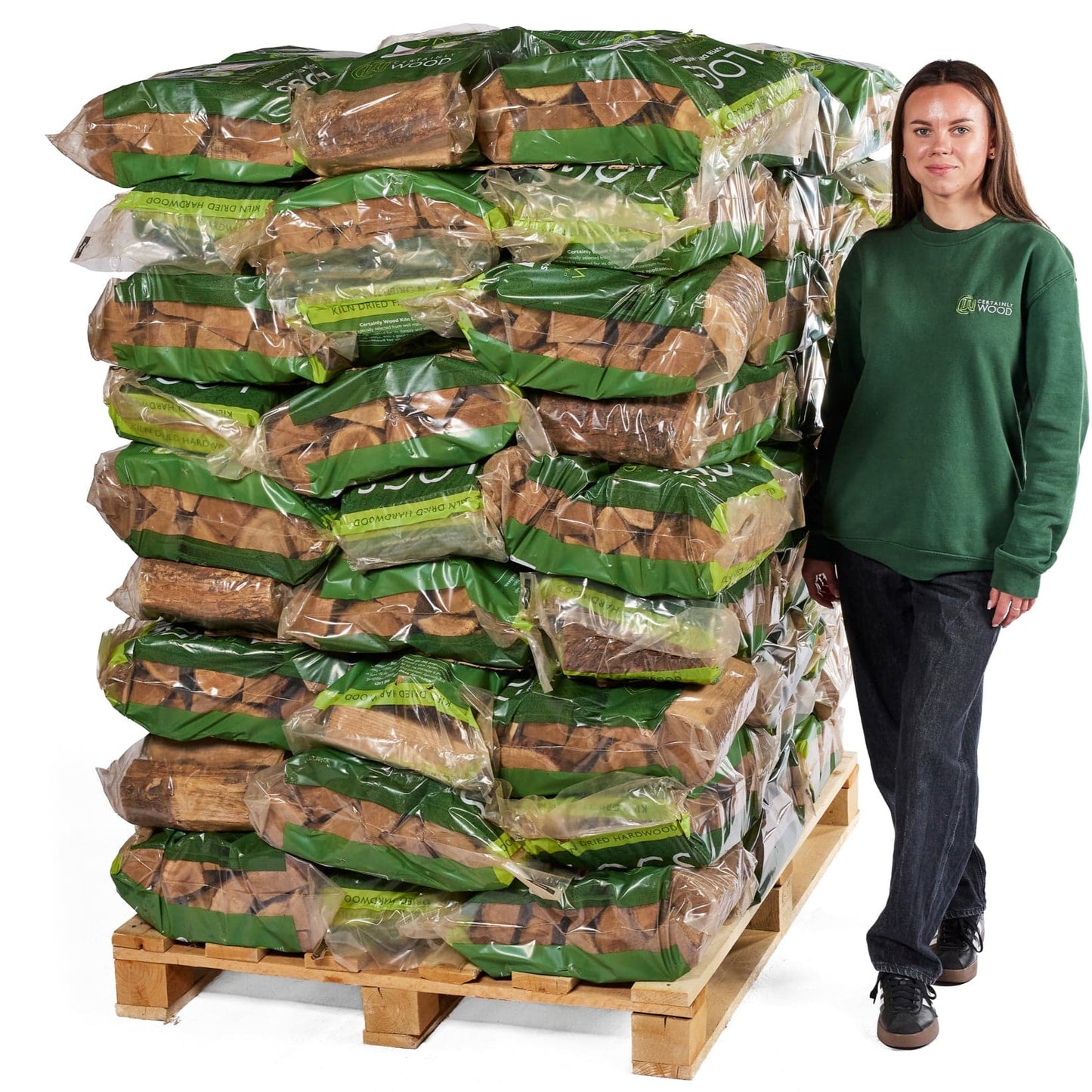 Kiln Dried Logs - Pallets of Small Bags