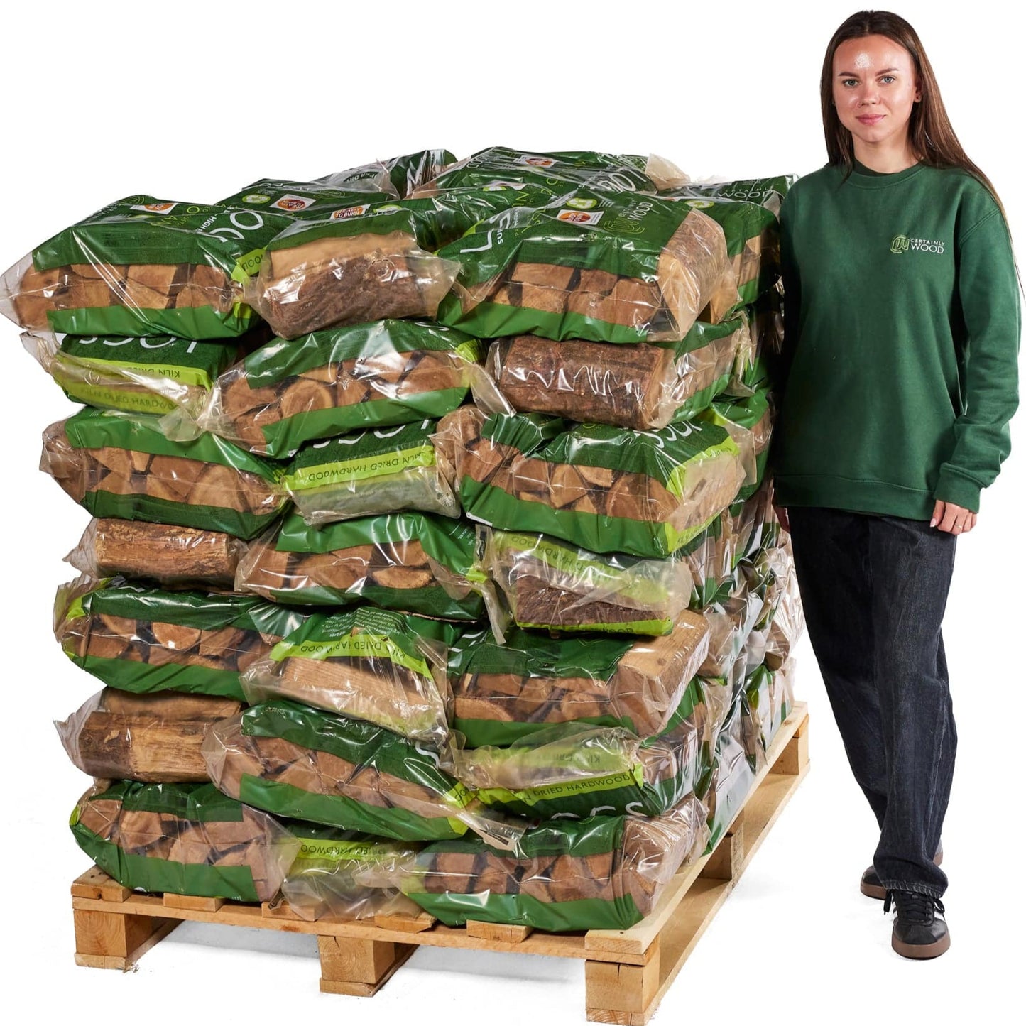Kiln Dried Logs - Pallets of Small Bags
