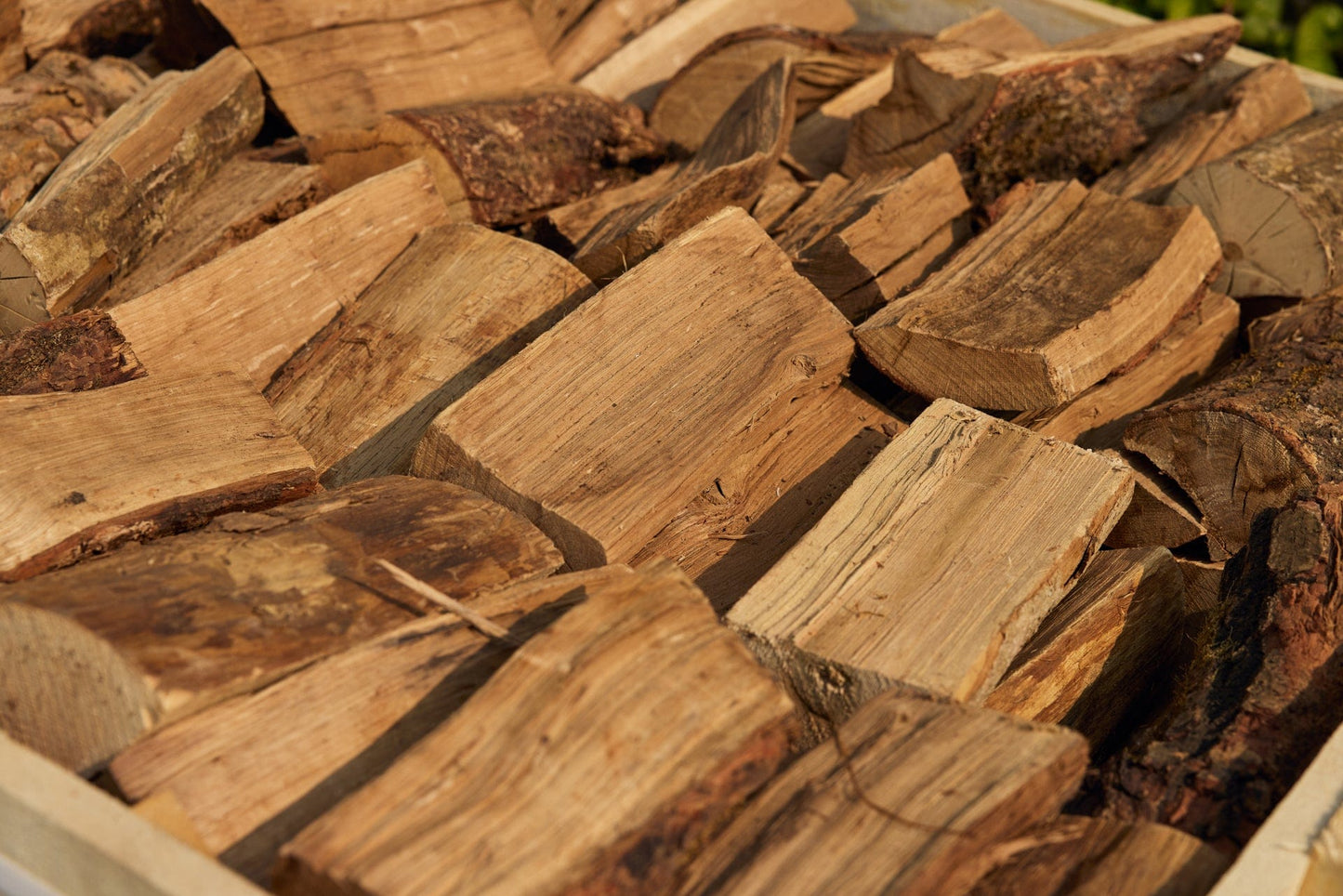 premium ash kiln dried logs up close