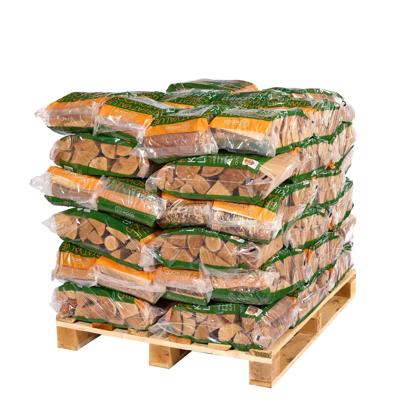 Great Value Kiln Dried Logs - Pallets of Small Bags