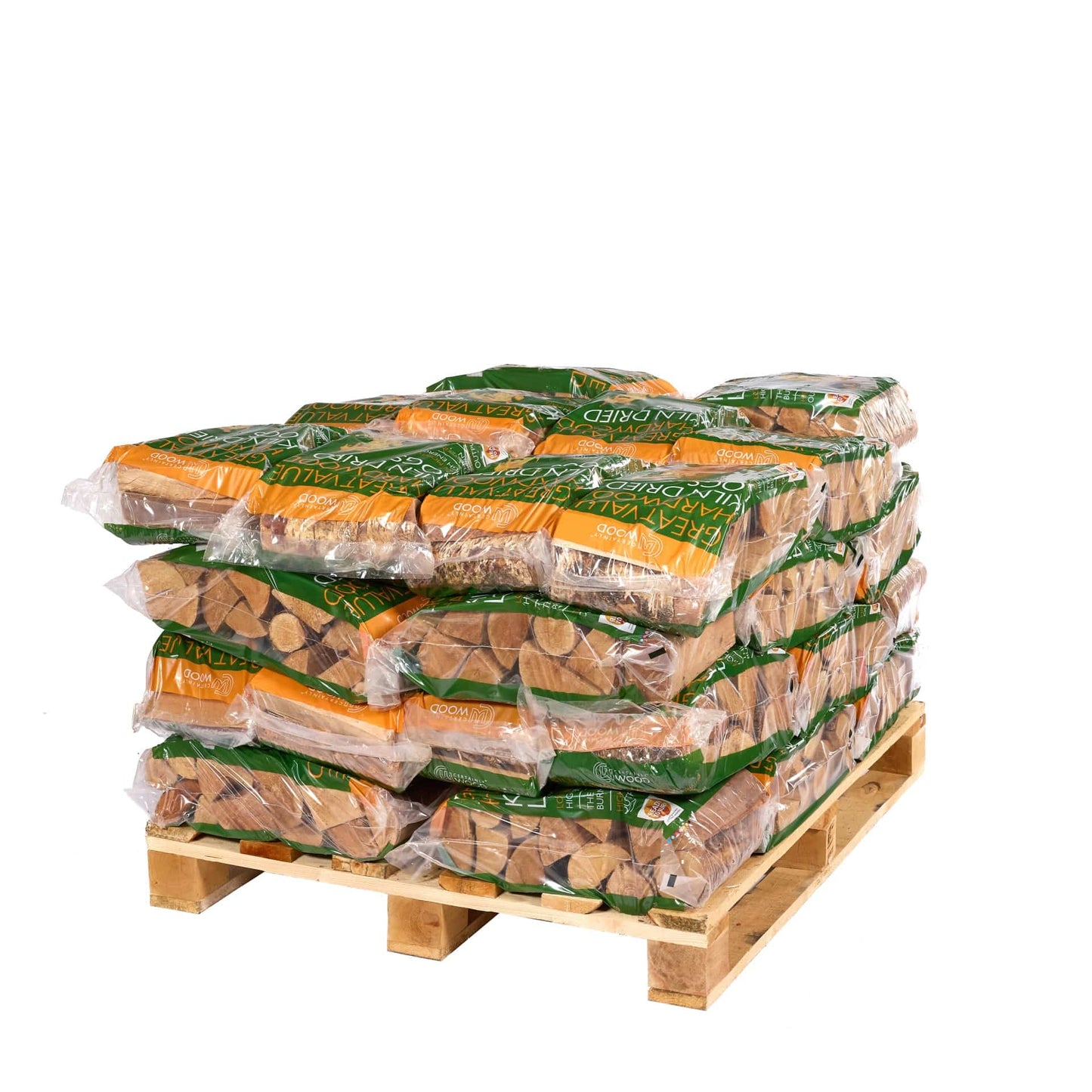 Great Value Kiln Dried Logs - Pallets of Small Bags