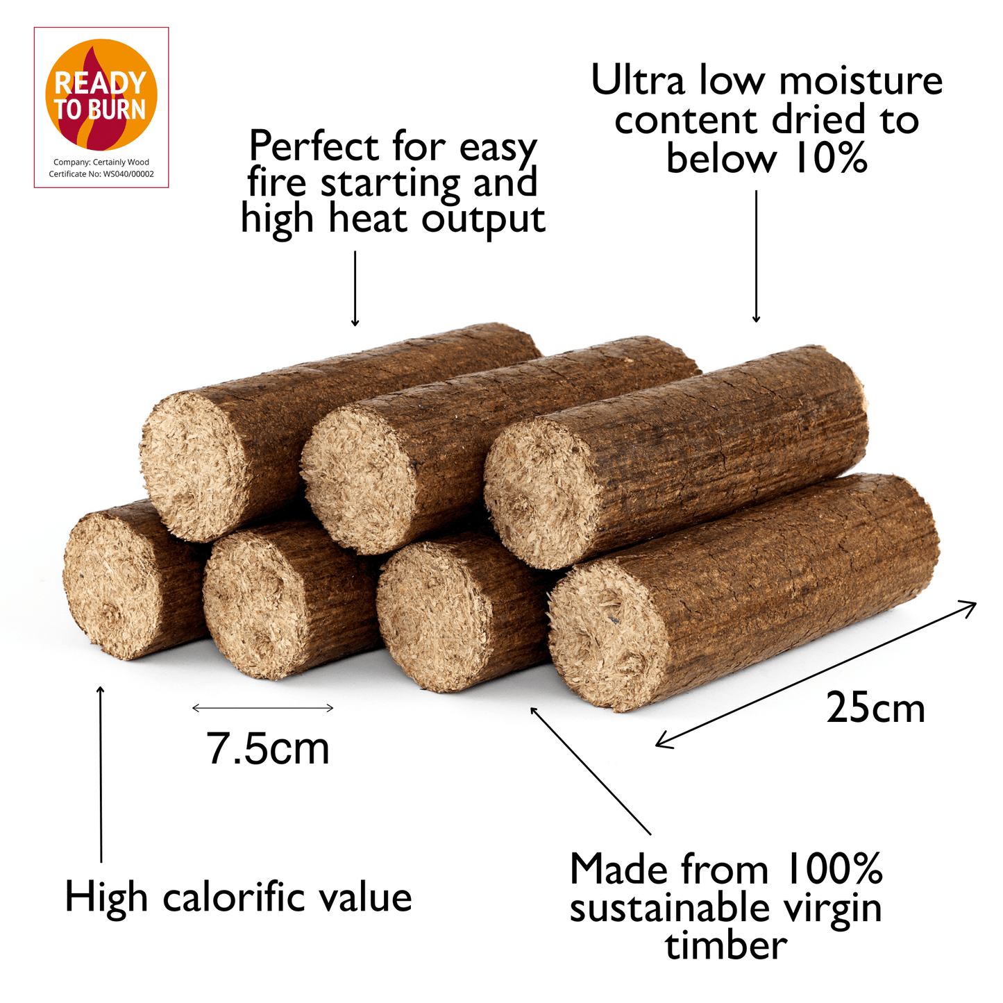 Fired Up Heat Logs Single Packs
