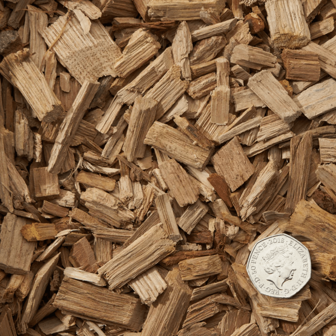 smoking wood chip size