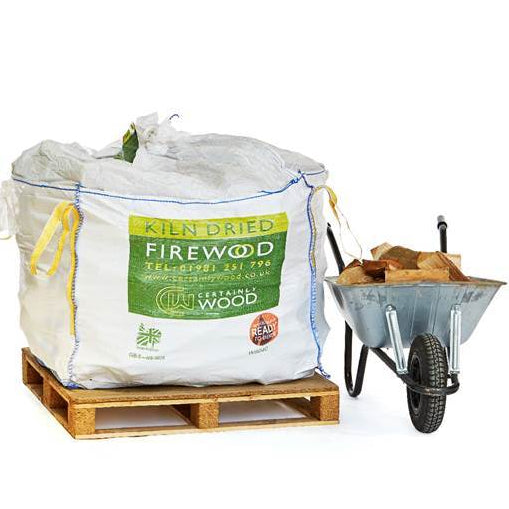 Grill & Chill Kiln Dried Logs For Outdoor Cooking in Pizza Ovens and Firepits0.8m3 Bulk Bag