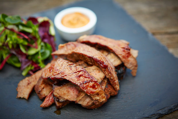 Cooking on Wood: Rib-eye Steak Strips