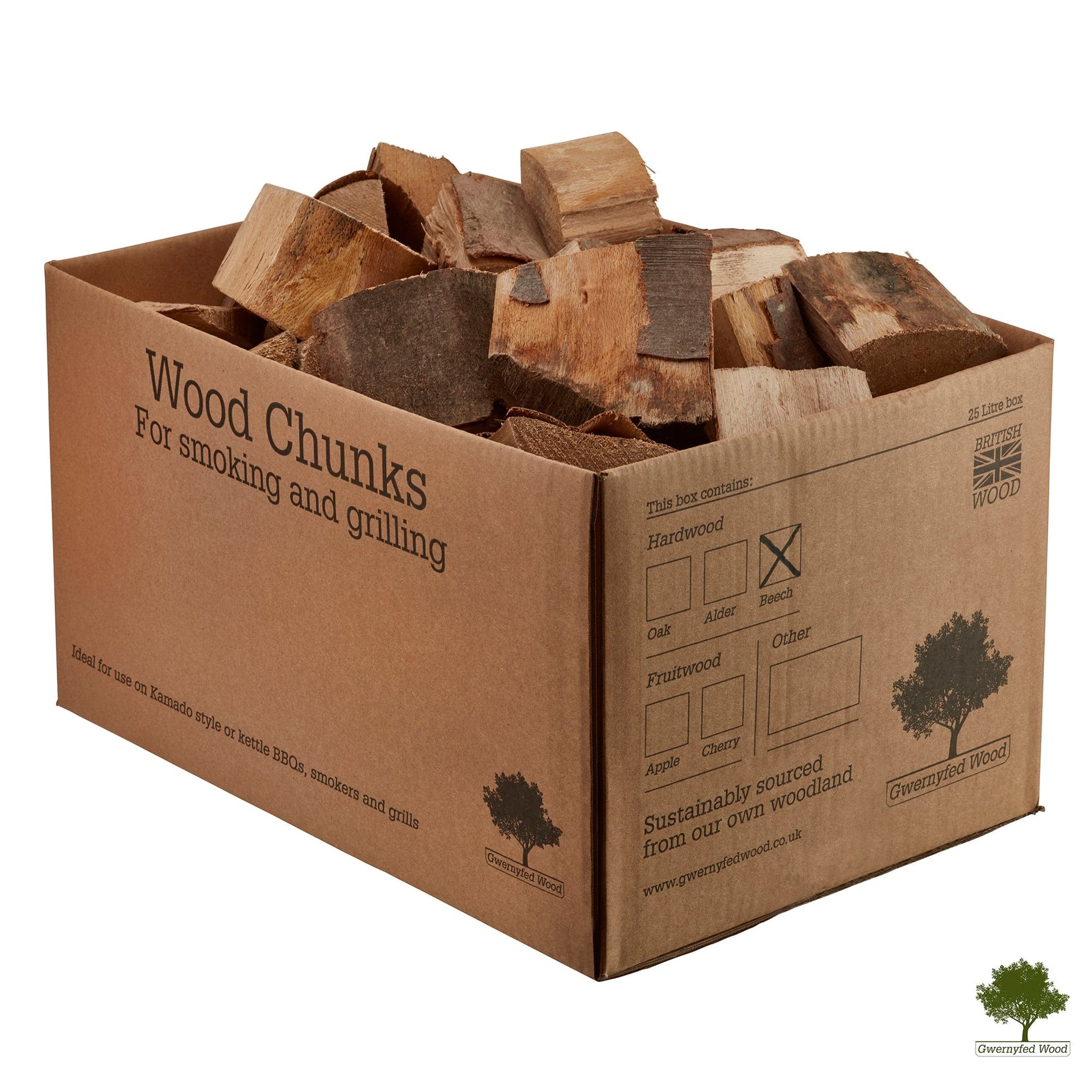 25 Litre BBQ Smoking Cooking Chunks – Certainly Wood