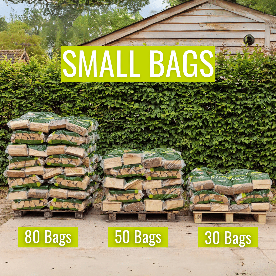 Kiln Dried Logs - Pallets of Small Bags