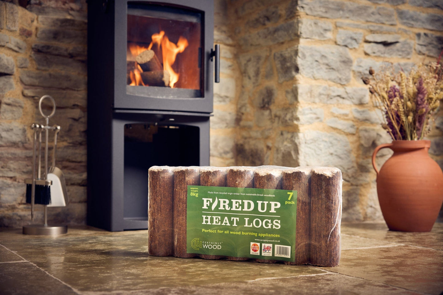 Fired Up Heat Logs Single Pack
