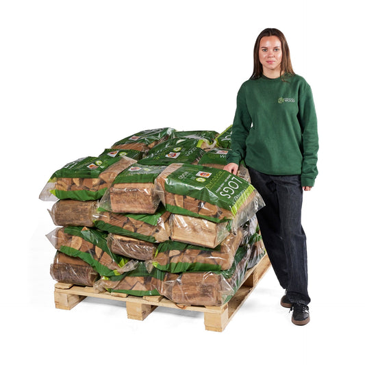 Kiln Dried Logs - Pallets of Small Bags