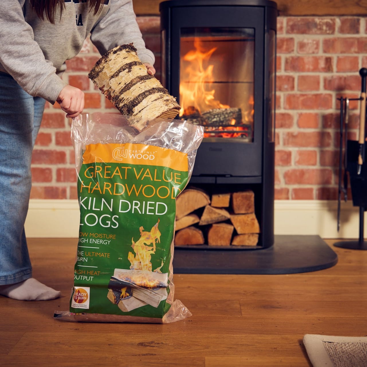Great Value Kiln Dried Logs (Single Bags)