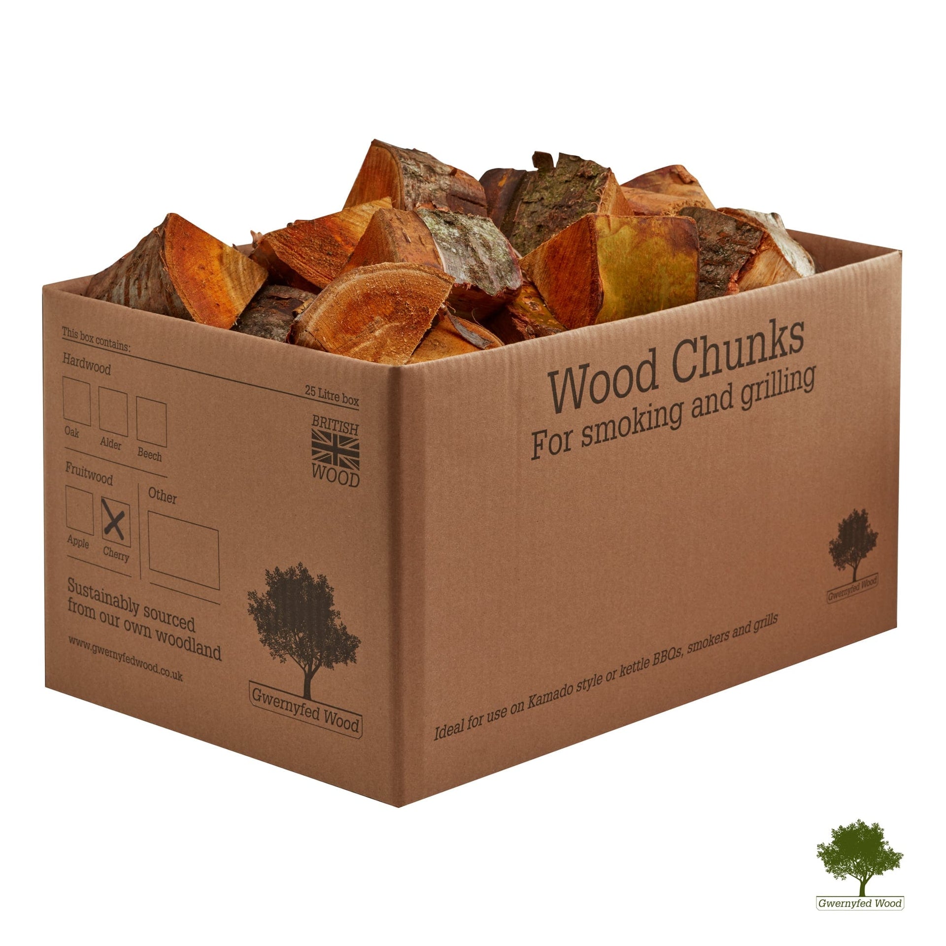 25 Litre BBQ Smoking Cooking Chunks – Certainly Wood