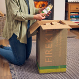 Firekits contain natural KindleFlamers and ready to burn kiln dried logs