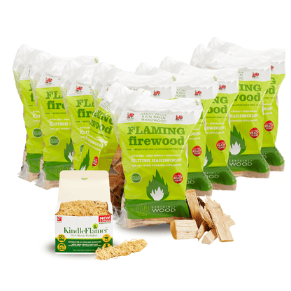 Flaming Firewood 10 Bag Bundle