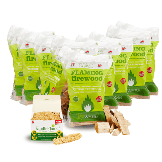 Flaming Firewood 10 Bag Bundle