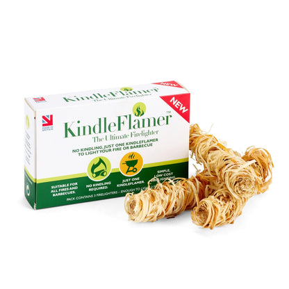 KindleFlamer natural firelighter 3 pack