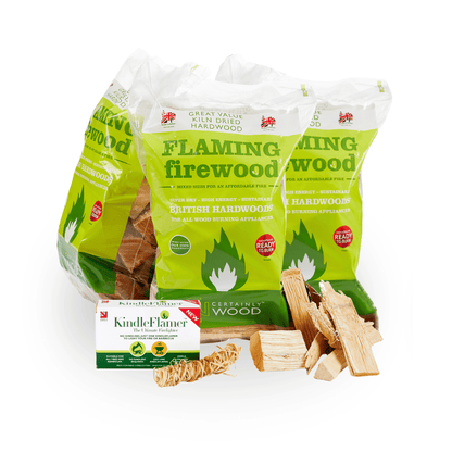 Flaming Firewood 3 Bag Bundle