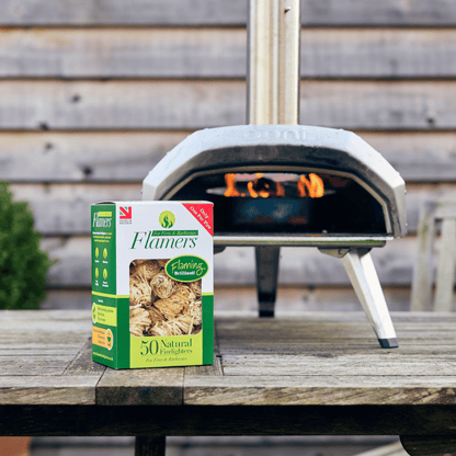 Flamers natural firelighters perfect for lighting pizza ovens