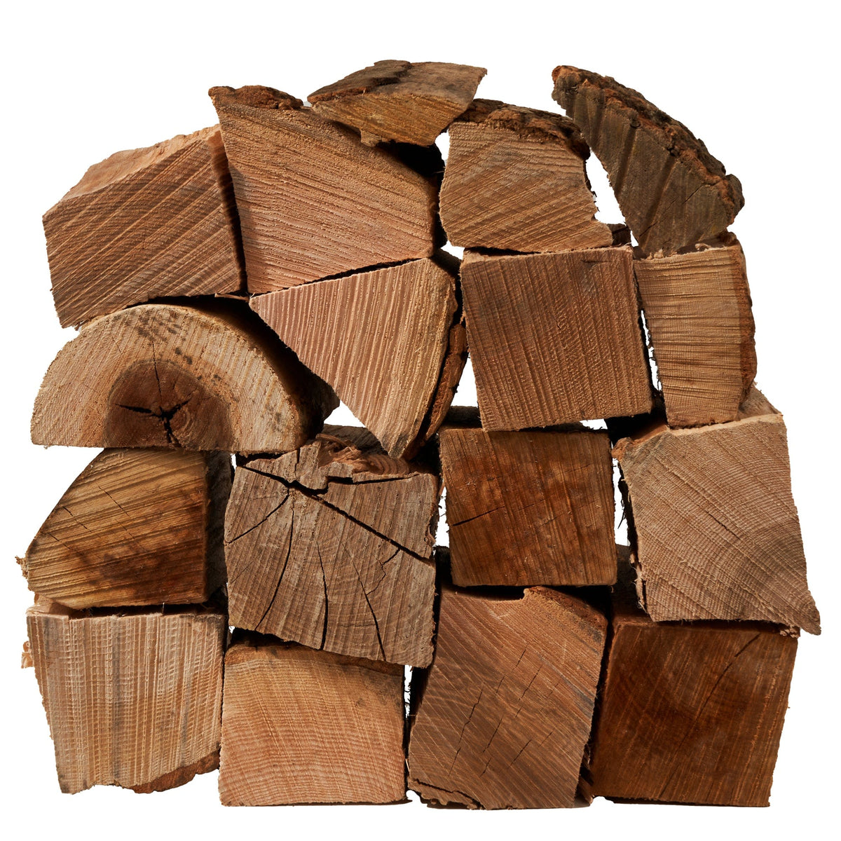 a stack of hardwood logs