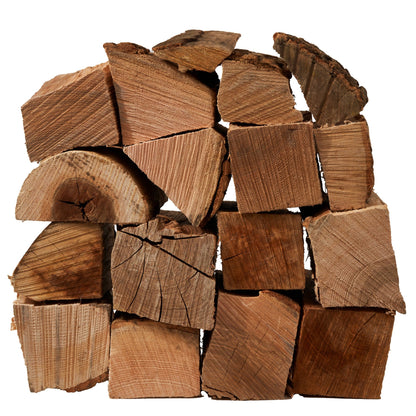 a stack of hardwood logs