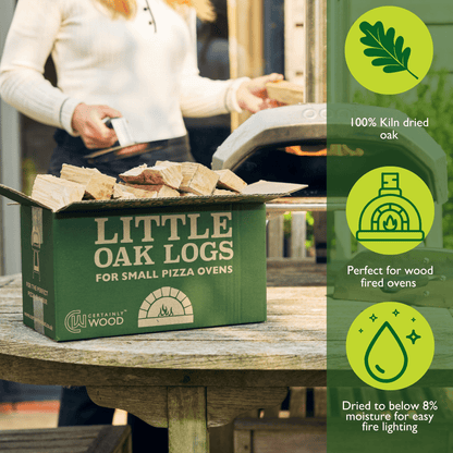 benefits of oak pizza logs