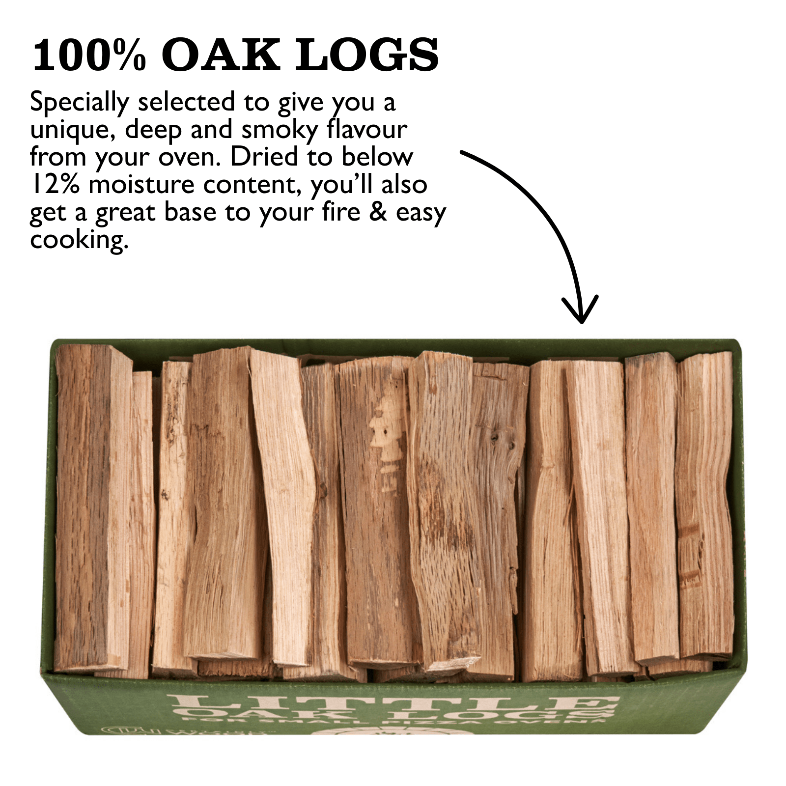 oak pizza logs for small pizza ovens