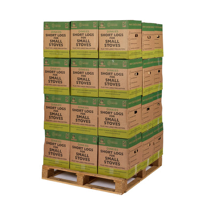 pallet of dinkies for small logs