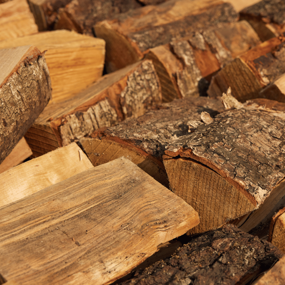 kiln dried birch firewood crate