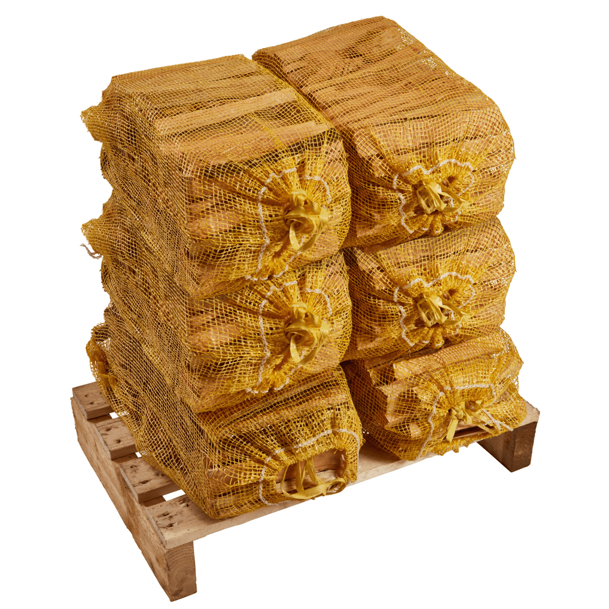 six kiln dried kindling nets