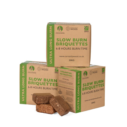 three slow burn briquettes