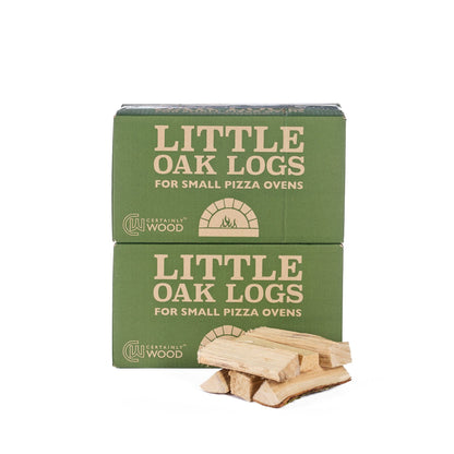 two boxes of oak kindling