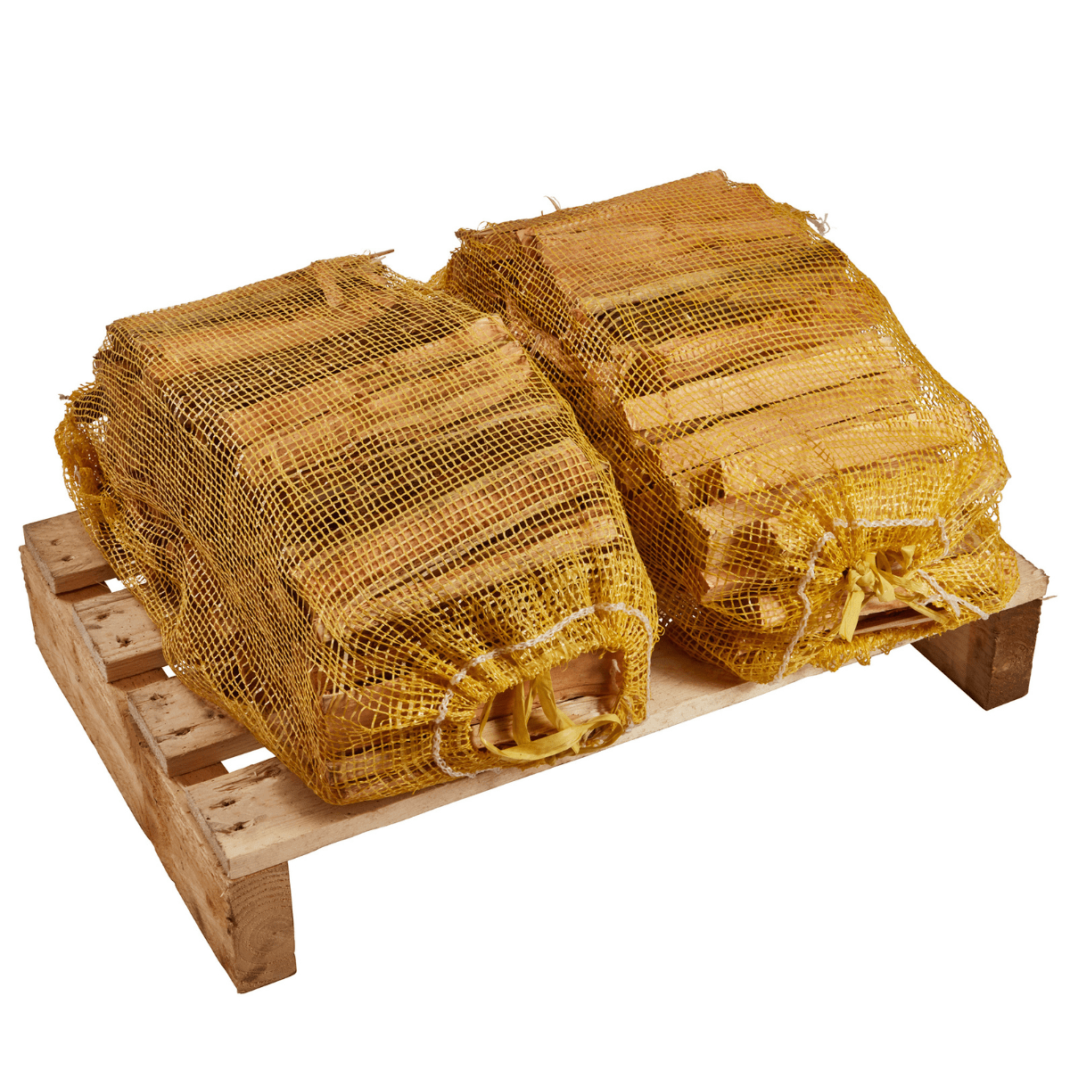 two kiln dried kindling nets