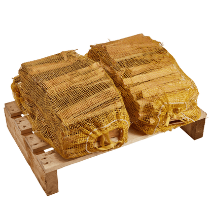 two kiln dried kindling nets