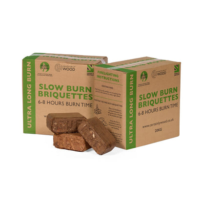 two slow burn briquettes