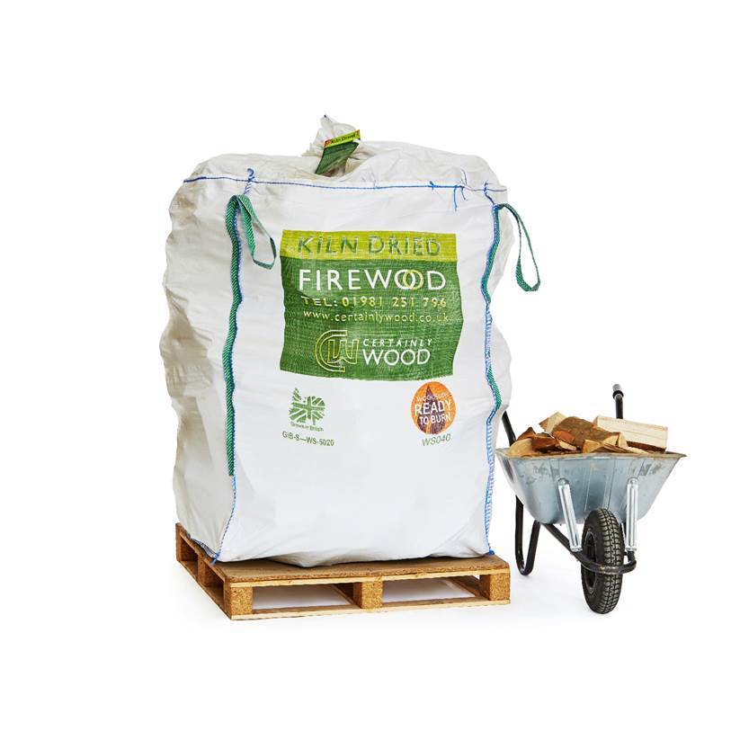 Kiln Dried Hardwood Logs 1.6m3 bulk bag