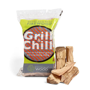 Grill&Chill Kiln Dried Logs For Outdoor Cooking in Pizza Ovens and Firepits