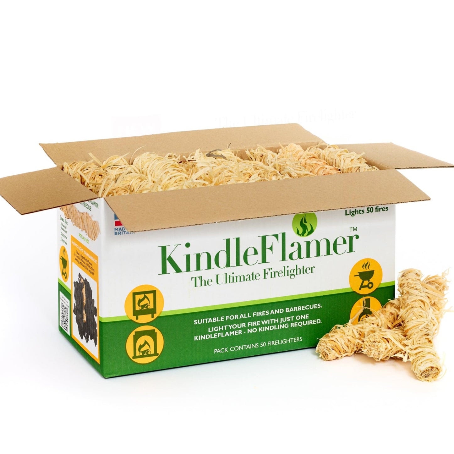 KindleFlamer natural firelighter 50 pack