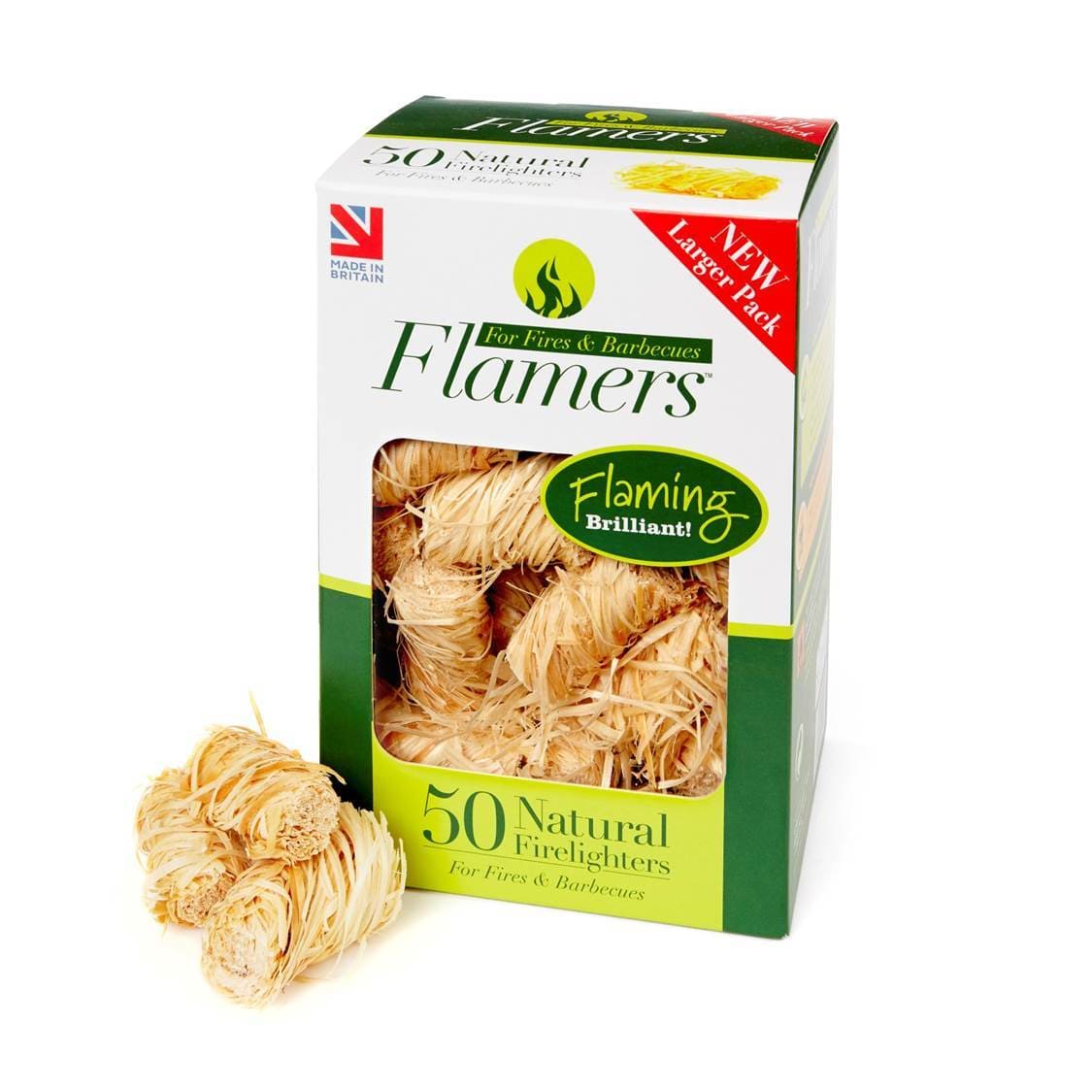 Flamers Natural Firelighters 50 Pack
