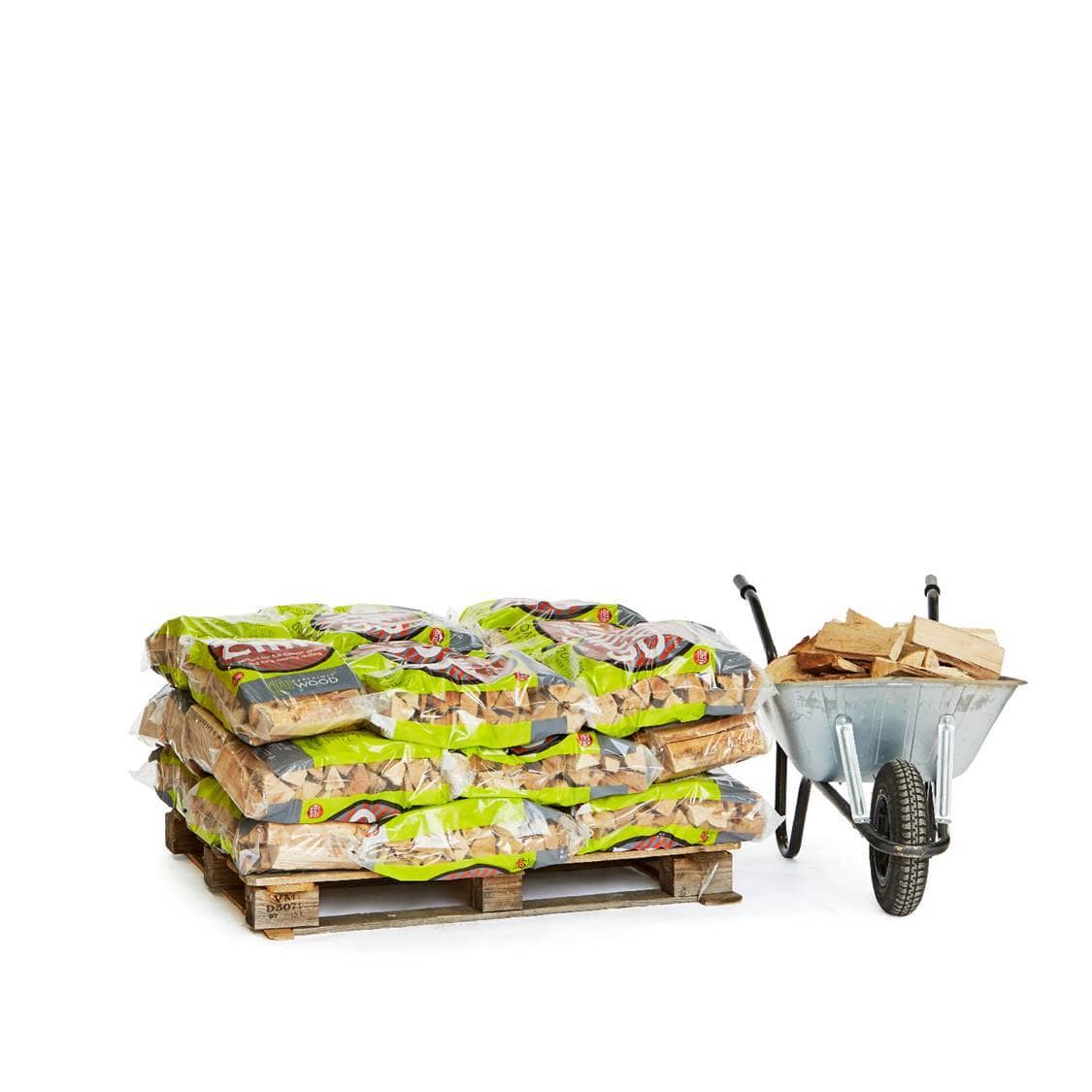 Grill & Chill Kiln Dried Logs For Outdoor Cooking in Pizza Ovens and Firepits 30 Bag Pallet